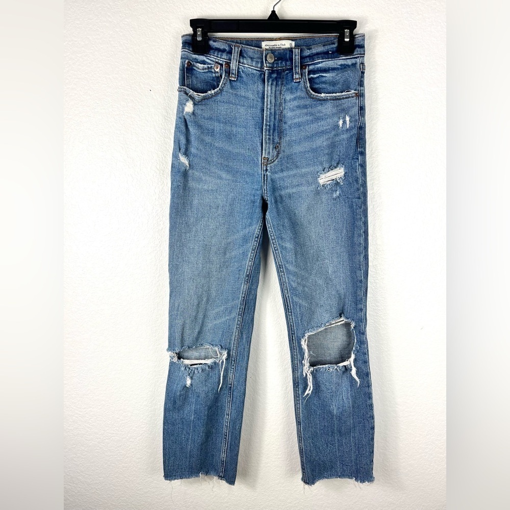 Abercrombie & Fitch The Ankle Straight Ultra High Rise size 26